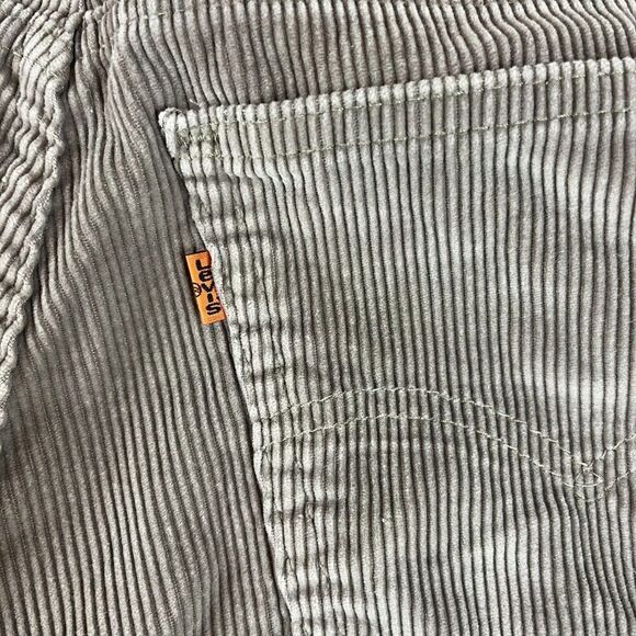 Vtg 90s Orange Tab Levi's 550 Gray Corduroy Men's 32X34 (31X33) Straight Jeans - Picture 9 of 10